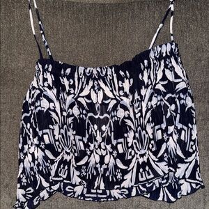 H&M Sheer Flowy Pattern Top